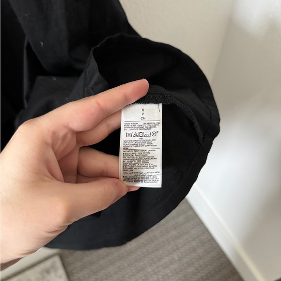 Old Navy | Black Off the Shoulder Puff Sleeve Maxi Dress - Picture 6 of 7